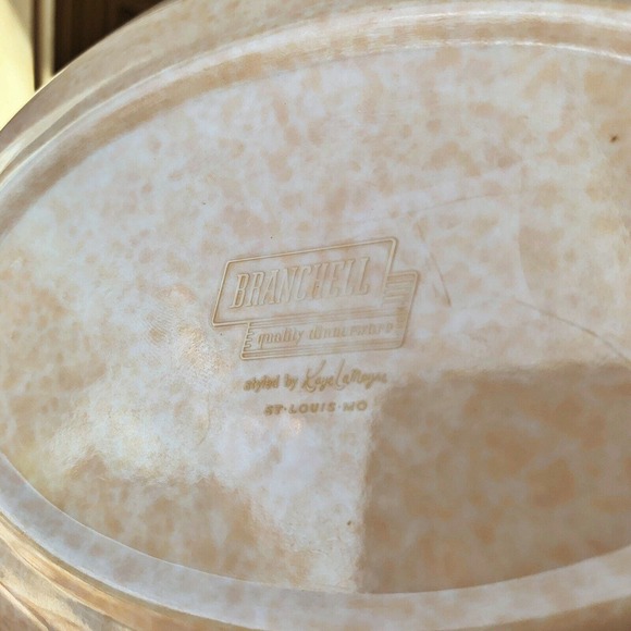 Melmac Oval Bowl Pink MCM Melamine Branchell K. La Mayne Designer USA Vintage - Picture 2 of 6